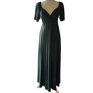 ASOS Olive Green Midi Dress – Flowy & Elegant